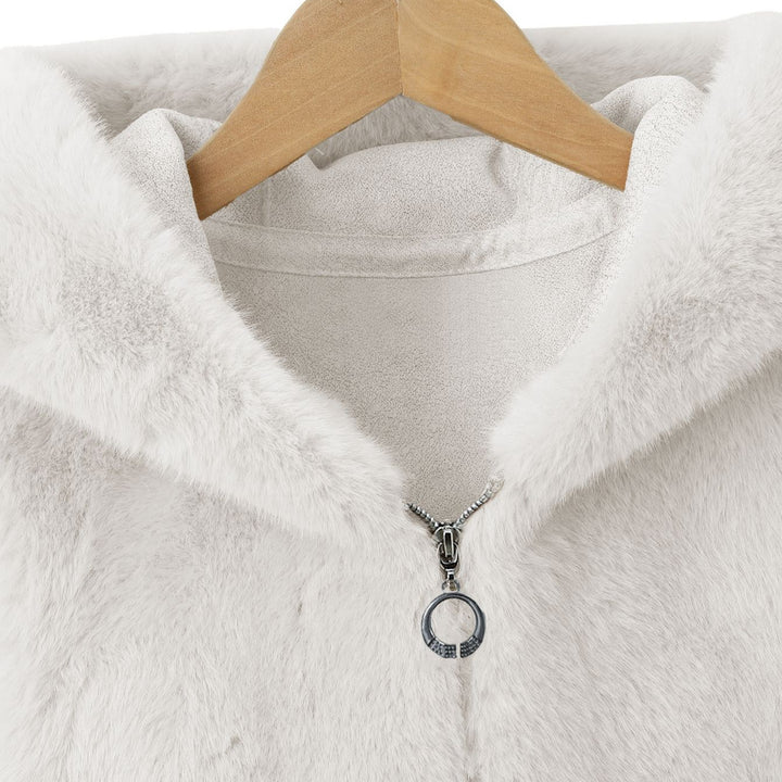 Women's Fleece Vest with Hood Mune Fashion