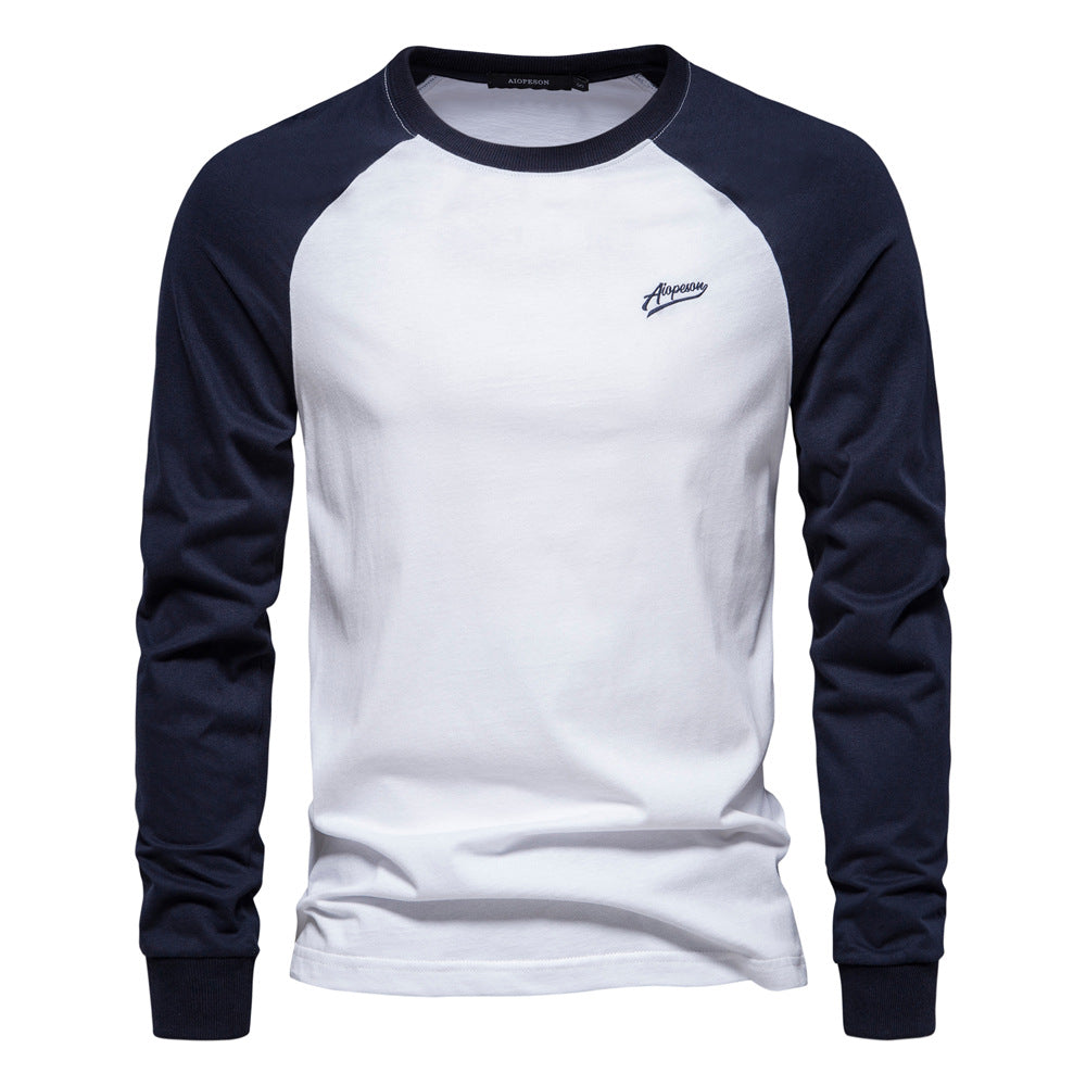 Men's Long Sleeve Shirt with Distinctive Raglan Design Mune Fashion