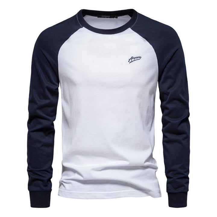 Men's Long Sleeve Shirt with Distinctive Raglan Design Mune Fashion