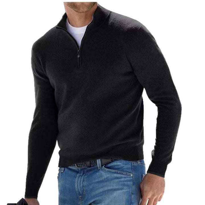 Women's lightweight sweatshirt pullover with half zipper Mune Fashion