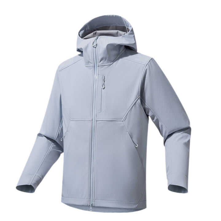 Men's Technical Softshell Hoodie Jacket with Hood, windproof membrane and ergonomic fit Mune Fashion