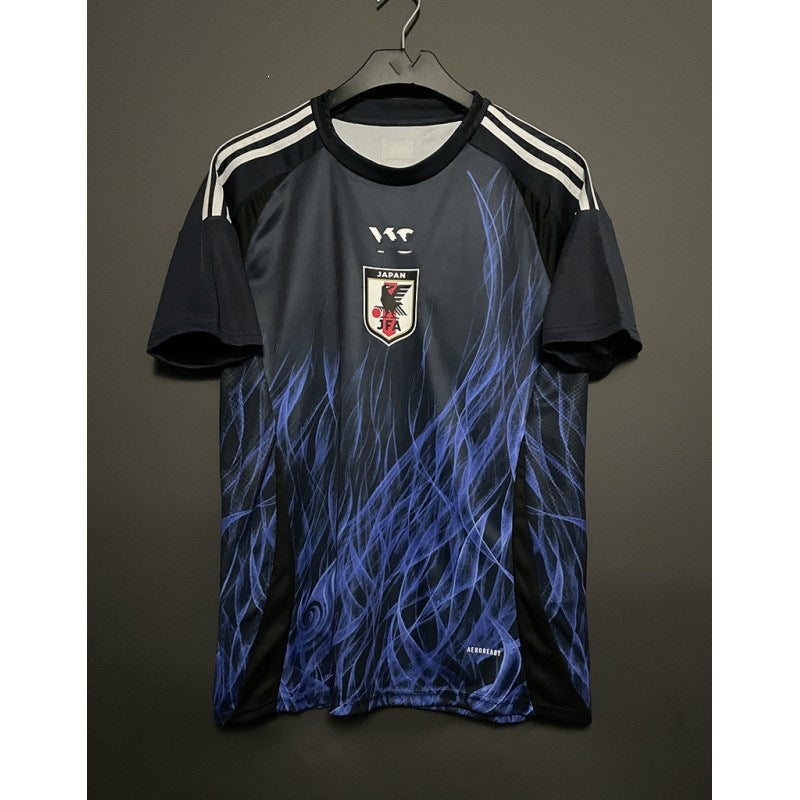 Men's breathable performance soccer jersey with mesh inserts and embroidered Mune Fashion badge