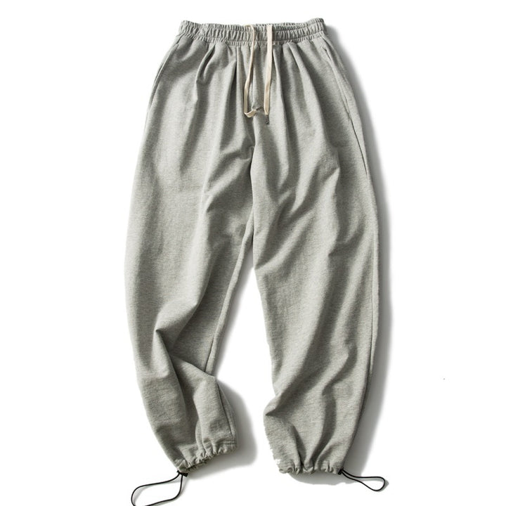 Unisex Soft Oversized Jogging Pants with Elastic Waistband, Drawstring, and Adjustable Cord Hem Mune Fashion