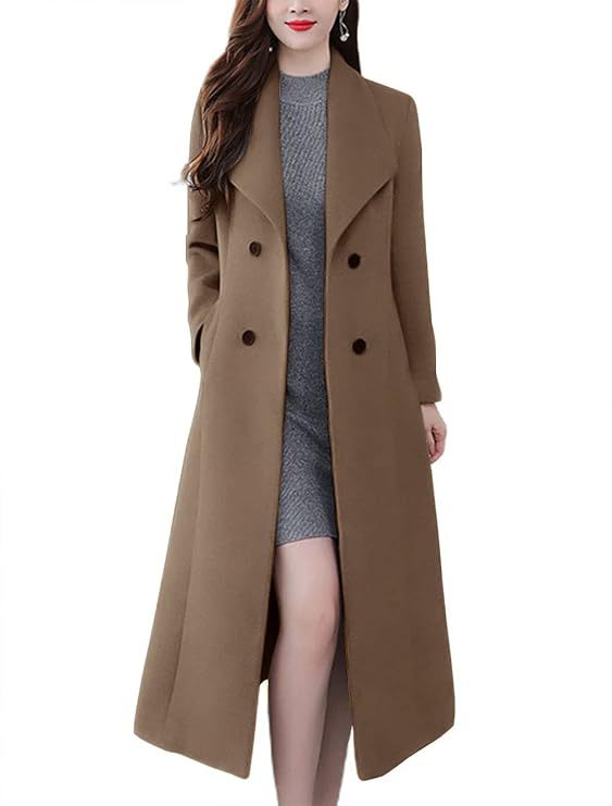 Ladies Long Wool Coat Mune