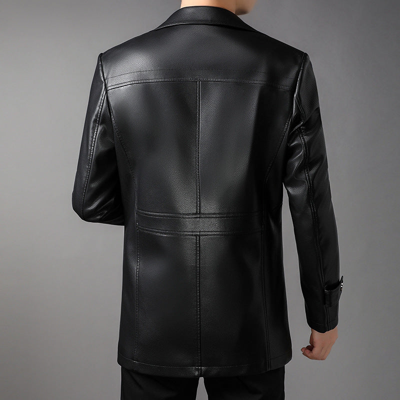 Men's Fashion Faux Leather Jacket Mune Fashion