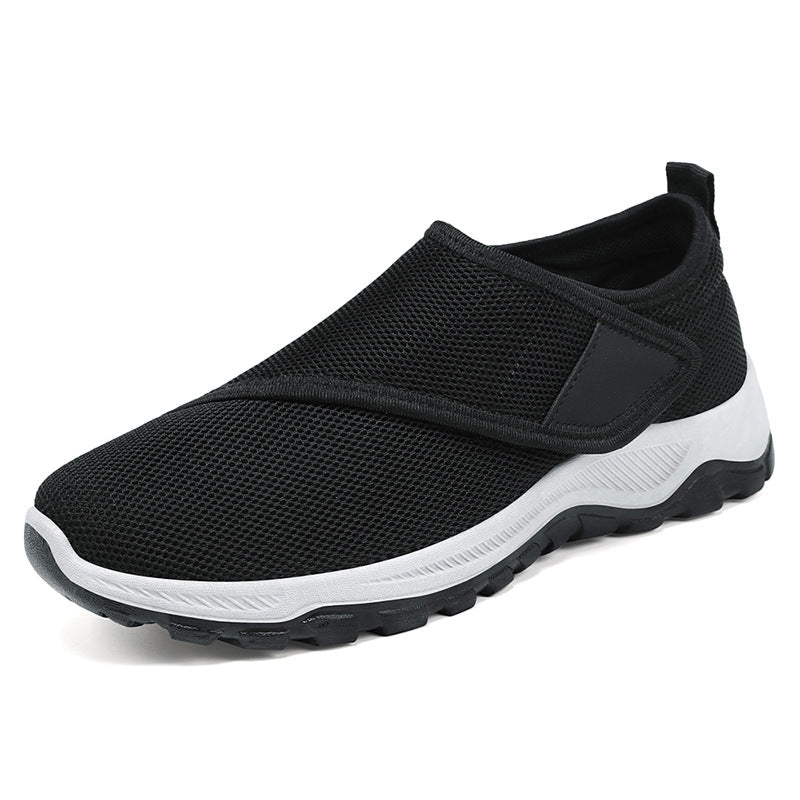 Men's breathable slip-on mesh sneakers with Velcro, padded comfort sole and slip-resistant profile sole Mune Fashion