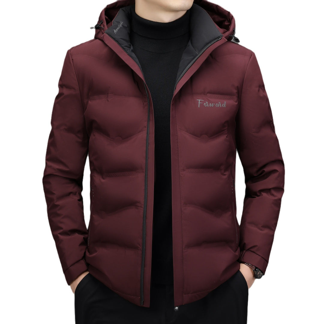 Men's quilted jacket with hood and slim thermal lining Mune Fashion
