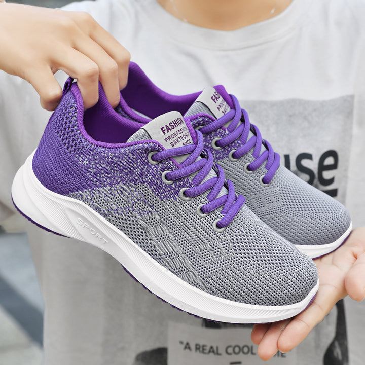 Women's seamless knit fitness sneaker with ergonomic heel support, flexible toe cap, and responsive EVA cushioning Mune Fashion