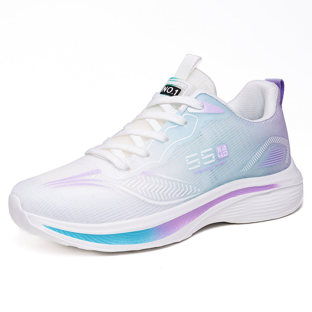 Women's breathable comfort walking sneakers with sock-like entry and cushioned EVA platform sole Mune Fashion