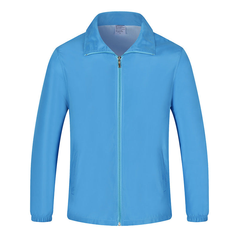 Men's lightweight windproof leisure jacket with full-length zipper & elastic cuffs Mune Fashion