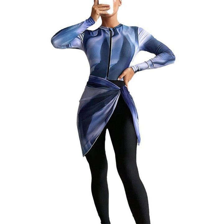 Ladies functional dress with elegant wrap design Mune Fashion