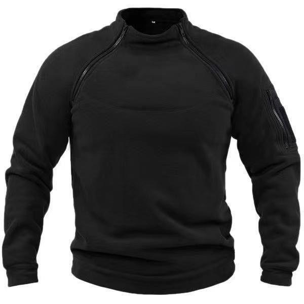 Men's utility sweatshirt with shoulder zippers and arm pocket Mune Fashion