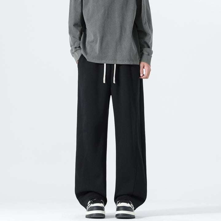 Men's Extra Wide Sweatpants in Palazzo Look with Drawstring Waist and Side Pockets Mune Fashion