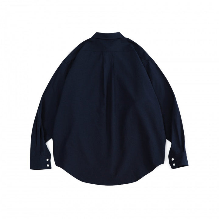 Unisex Oversize Shirt made of fine Oxford cotton fabric with chest pocket and rounded hem Mune Fashion