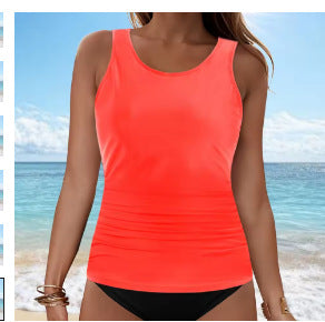 Women's Tankini Top with Ruching Mune Fashion