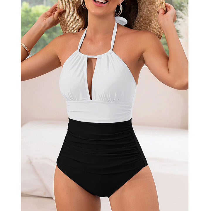 Women's Elegant High-Quality One-Piece Swimsuit with Flattering Ruffle Design Mune Fashion