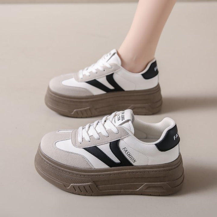 Ladies' Platform Sneakers with Fashionable Decoration Mune Fashion