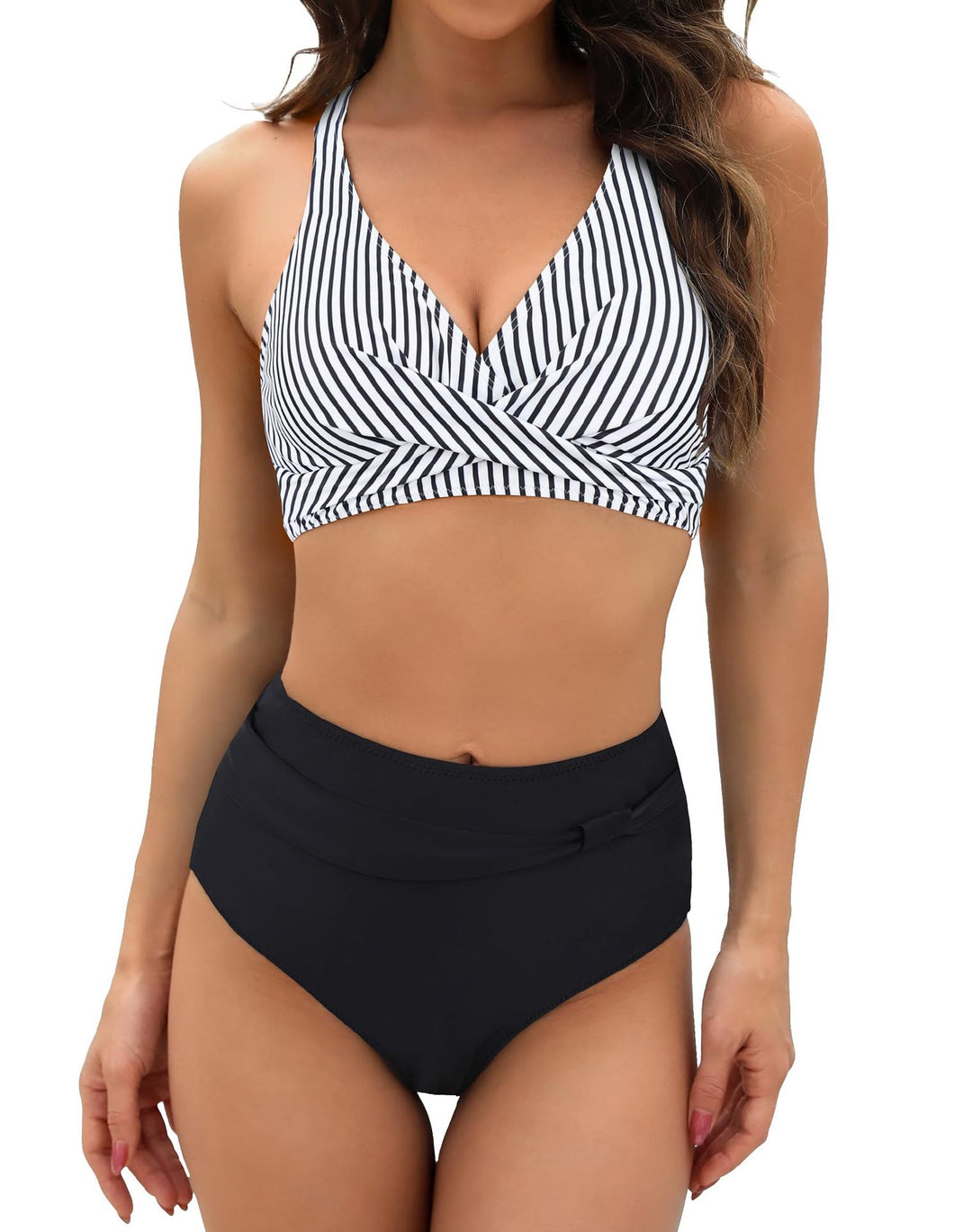 Ladies Sports Bikini Set with Stylish Wrap Top and High-Cut Brief Mune Fashion