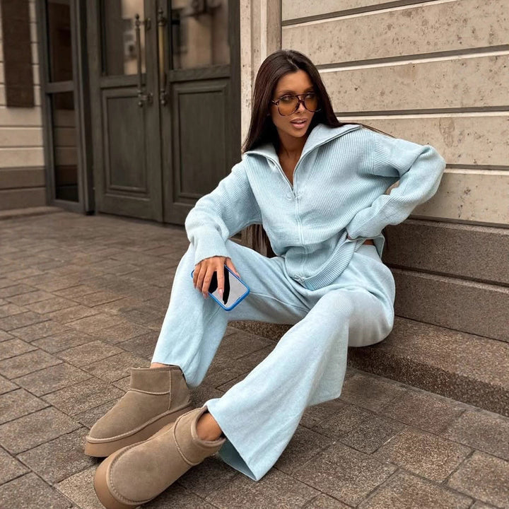 Ladies sporty zip sweater Mune Fashion