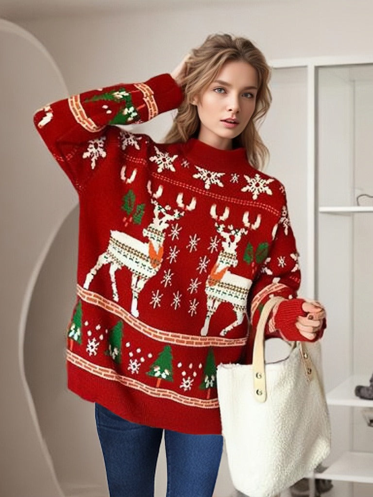 Mune | Women's Christmas Sweater with Festive Patterns and Casual Fit