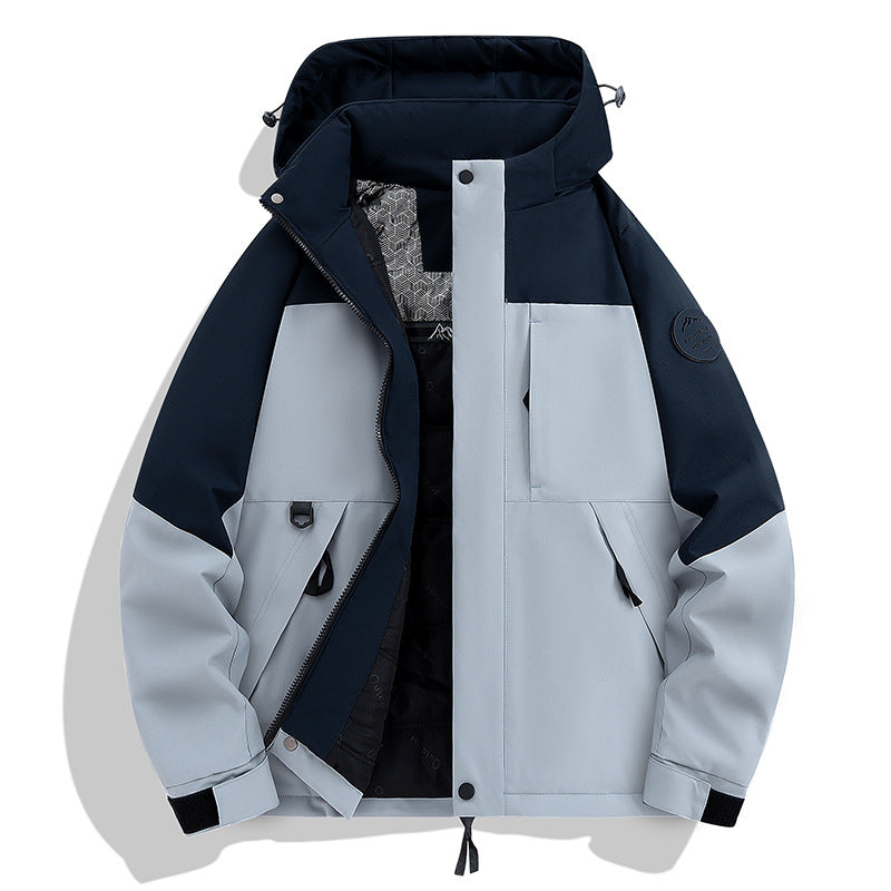 Men's Waterproof and Breathable Softshell Outdoor Jacket Mune Fashion