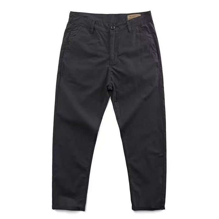 Men's Fashion Chino Pants with Elastic Waistband Mune Fashion