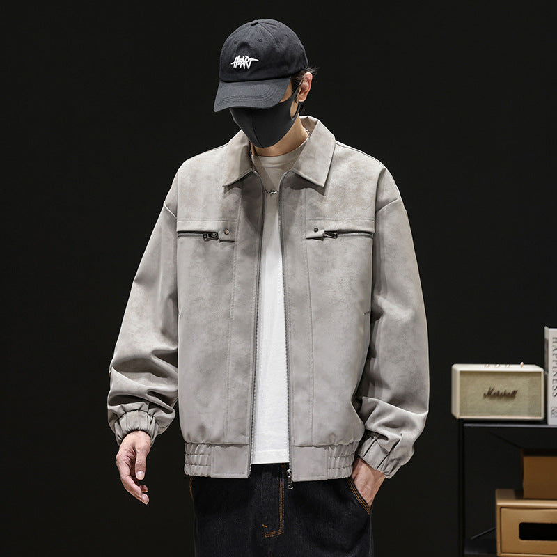 Men's Fashion Suede Jacket
