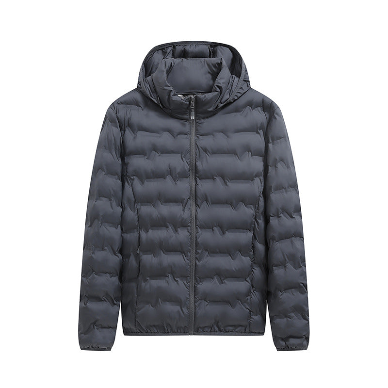 Men's Practical Quilted Jacket with Hood Mune Fashion