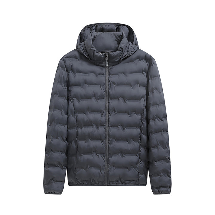 Men's Practical Quilted Jacket with Hood Mune Fashion