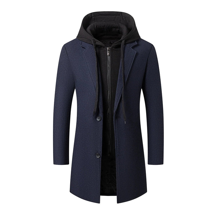 Men's coat with integrated hooded inner jacket and slim silhouette Mune Fashion