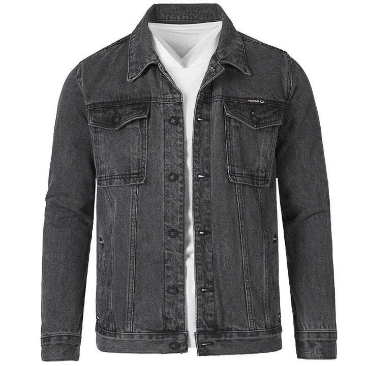 Men's Jeans Jacket In Modern Slim-Fit Design with Practical Pockets and Sturdy Rivets Mune