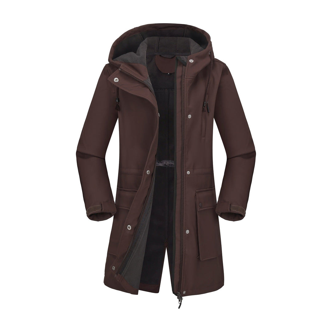 Ladies Functional Outdoor Jacket with Adjustable Waist Drawstring and Inner Lining Mune