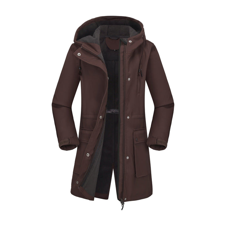 Ladies Functional Outdoor Jacket with Adjustable Waist Drawstring and Inner Lining Mune
