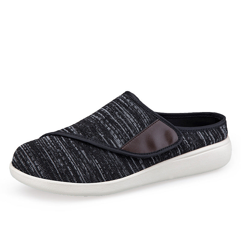 Men's orthopedic slipper with adjustable Velcro, breathable mesh and shock-absorbing foam sole Mune Fashion