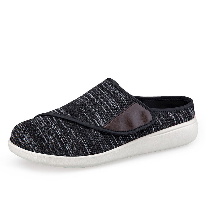 Men's orthopedic slipper with adjustable Velcro, breathable mesh and shock-absorbing foam sole Mune Fashion