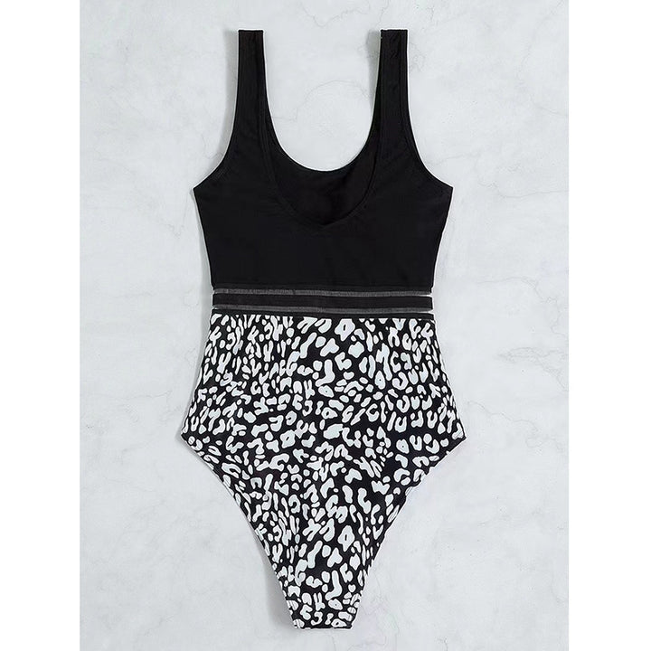 Women's One-Piece Swimsuit with Modern Pattern and Figure-Flattering Design Mune Fashion