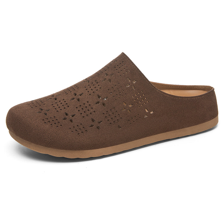 Women nan comfort mule with laser perforation and molded memory footbed Mune Fashion
