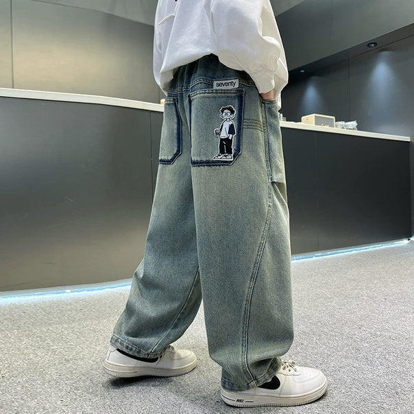 Women's Baggy Jeans with Unique Graphics Mune Fashion
