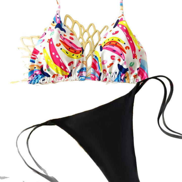 Women's Triangle Bikini with Floral Detail Mune Fashion
