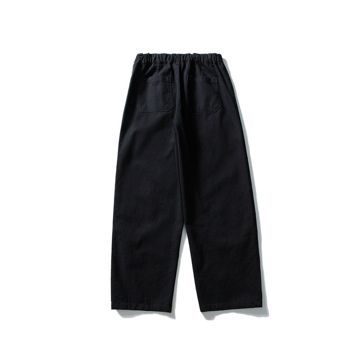 Men's loose Utility work trousers with applied patch pockets and elastic waistband Mune Fashion