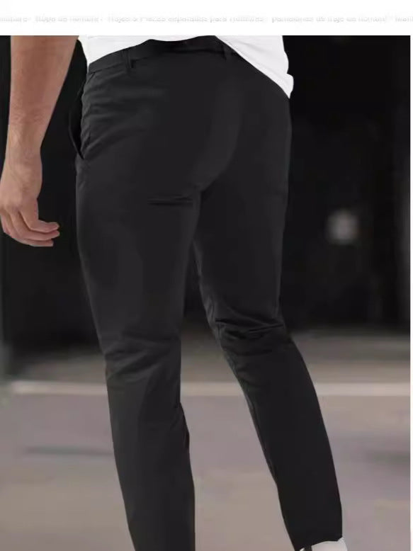 Men's slim pleat chinos with decorative longitudinal pleats and tapered leg Mune Fashion