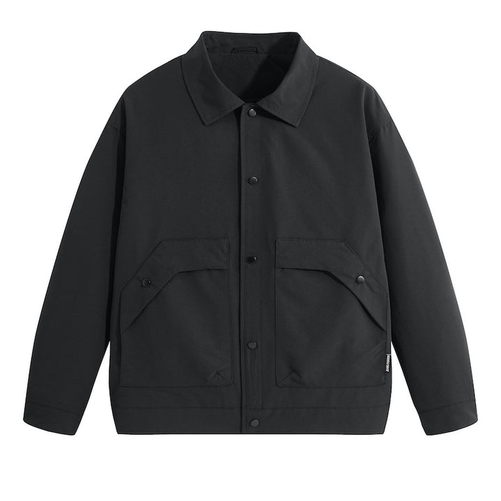 Men's Short-Cut Work Jacket with Flap Pockets Mune Fashion