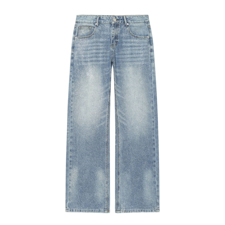 Women's wide ripped jeans with high waist and drawstring Mune Fashion