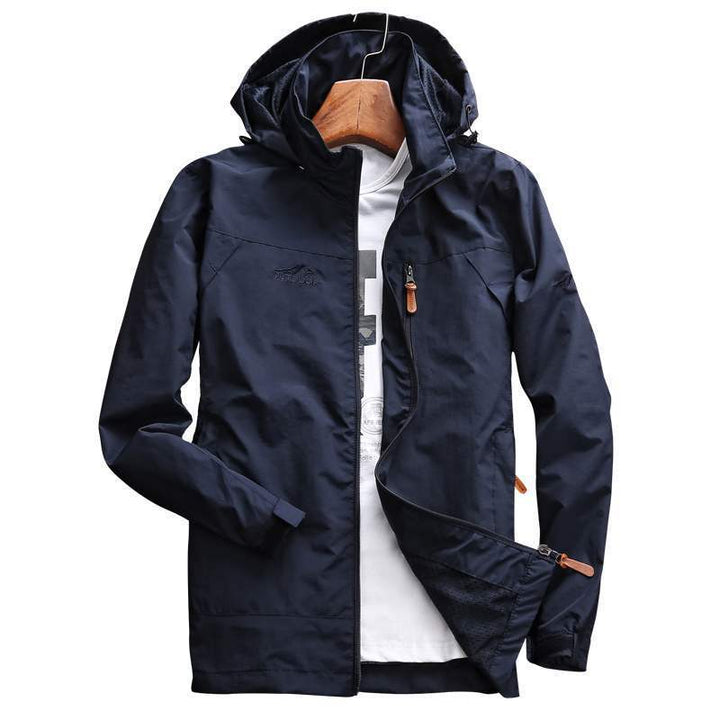 Men's Water-Repellent Softshell Jacket with Fleece Lining, Hood and Chest Pocket Mune Fashion
