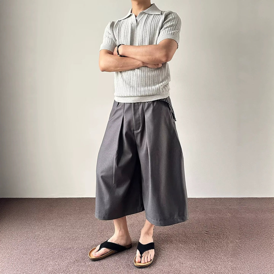 Men's Fashion Knit Polo with Graphics Mune Fashion