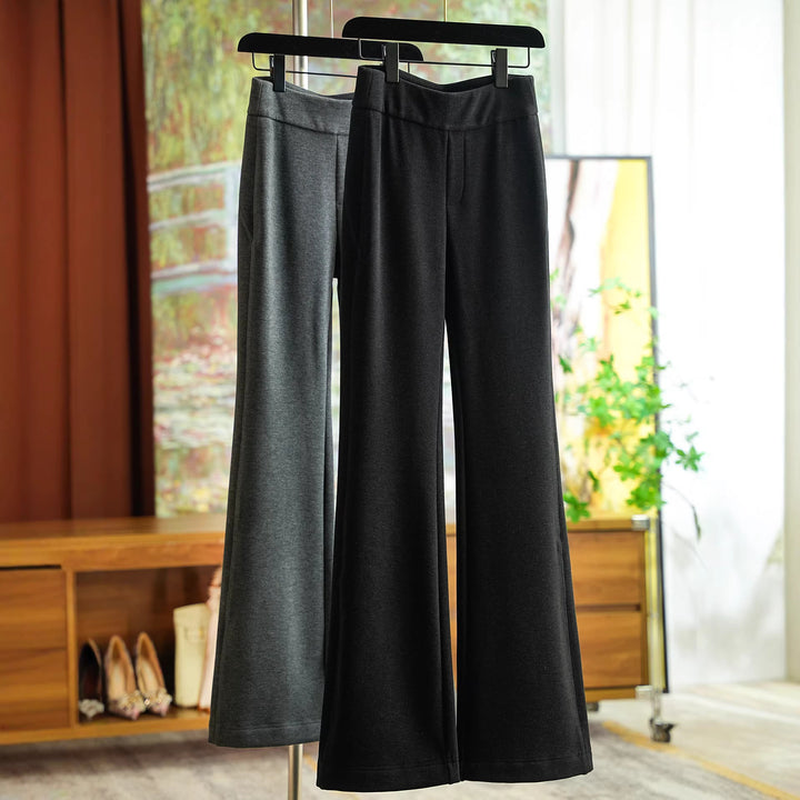 Women Wide Cut Jersey Trousers Mune Fashion