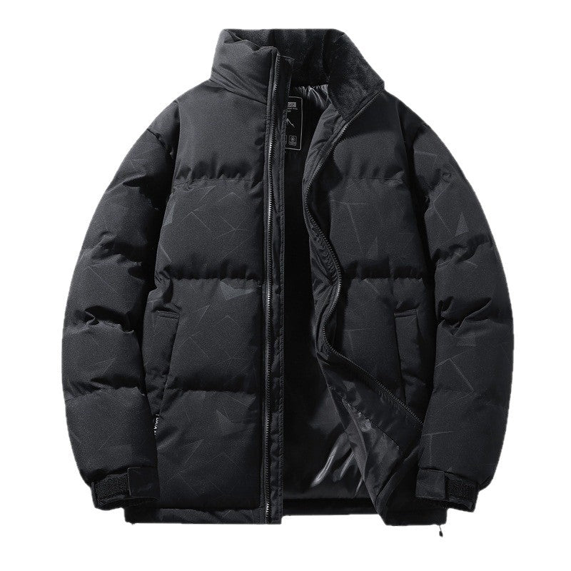Men's padded quilted jacket with high thermal performance, water-repellent surface, and elastic cuffs Mune Fashion