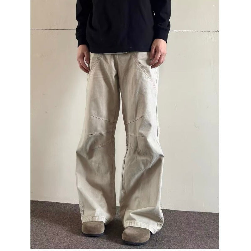 Men's Casual and Comfortable Wide Cargo Pants Mune Fashion