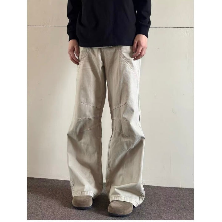 Men's Casual and Comfortable Wide Cargo Pants Mune Fashion