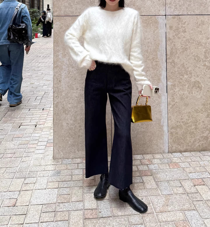 Women's Soft Mohair Sweater Mune Fashion